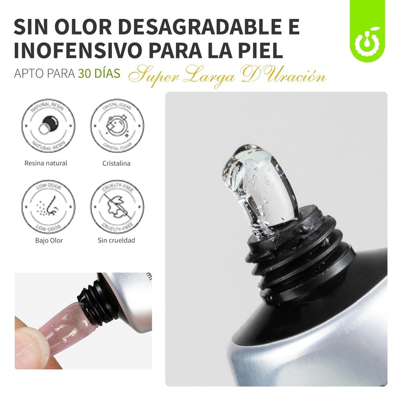 Cherimoya Pegamento para Unas Soft Gel Uñas Press On y