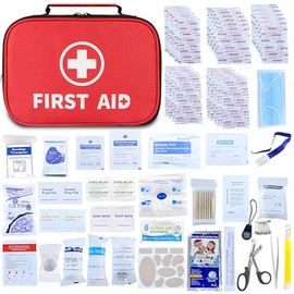 191 Piezas Botiquin Primeros Auxilios, Kit de Primeros Auxilios Portatil, Compacto e Impermeable, Kits de Equipo médico de Emergencia, para Senderismo