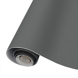 CHEIGHY Leather Repair Kit for Furniture - Advanced PU Material, Strong Self Adhesive Leather Repair Patch for Couch 17X79 inch Vinyl Repair Tape for Car Seat Upholstery Sofa Office Chair (Grey)