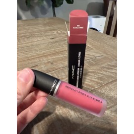 Mac NEW IN BOX M.A.C Powder Kiss Liquid Lipcolour  0.17oz/5.0ml (A Little Tamed)