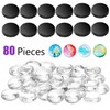 Ceramic Magnets for Craft Fridge Refrigerator Magnets with Transparent Glass