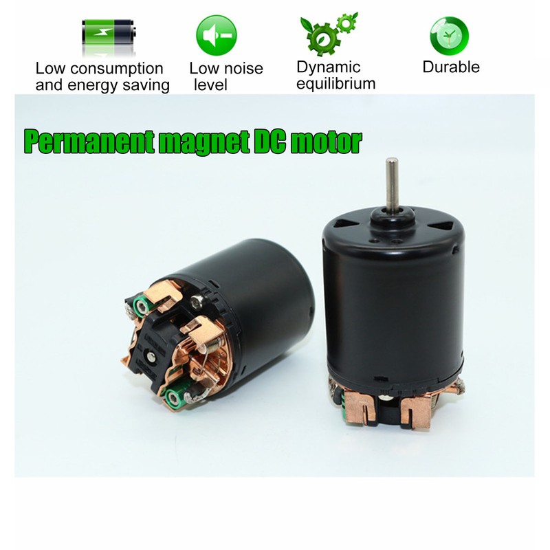 DC Brushed Motor High Torsion Black Shell Carbon Brush Convenient
