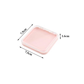 QUUPY 4Pcs Plastic Nail Storage Boxes Fake Nails Packing Cases Artificial Nail Packaging Display Storage Boxes Nail Organizer for DIY Nail Salon(White+Pink)