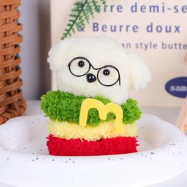 Hylvix Pipe Cleaners Craft Supplies, Pipe Cleaners Humburger Dog animals kit, Arts and Crafts for Beginners with Video Instructions, Craft Kit for Kids Adults DIY Arts Crafts Decorations (1 Pack)