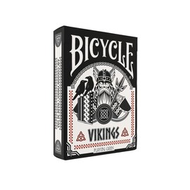 Baraja de cartas Bicycle Vikings – Inspirada en la mitología nórdica, cartas coleccionables premium con arte de Odin, Thor y Loki