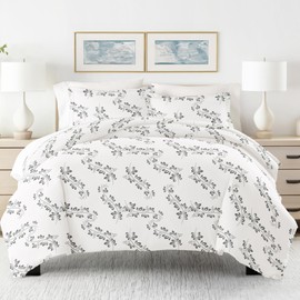 Linen Market Duvet Cover Queen (Gray) - Experience Hotel-Like Comfort with Unparalleled Softness, Exquisite Prints & Solid Colors for a Dreamy Bedroom - Queen Duvet Cover Set with 2 Pillow Shams