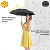 BAODINI Mini Travel Umbrella With Case Small Compact UV Umbrella
