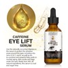Eye serum against wrinkles and dark circles with organic coffee