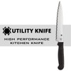 Spyderco Lightweight Kitchen Utility Knife with 6.5" MBS-26 Stainless Steel