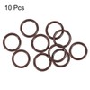 sourcing map Pack of 10 Fluororubber O-Rings 20 mm OD