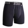 2UNDR Men's Swing Shift Boxer Briefs (Black/Grey, XX-Large)