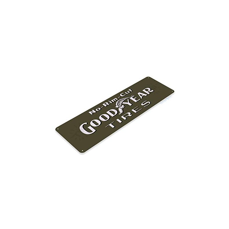 Tinworld Tin Sign: Goodyear Tires Rim Cut Garage Auto Shop