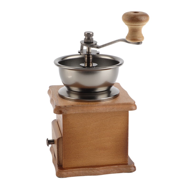 Manual Bean Grinder Household Mini Retro Style Coffee Milling Machine