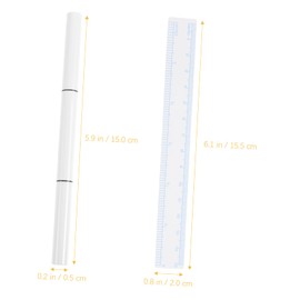 SAFIGLE 1Set Pen Portable Marking Pens for Eyebrow Positioning with Ruler Durable Sweat Markers for Tattooing Surgery and