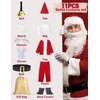 ADOMI Santa Claus Costume for Men Adults Santa Suit 11pcs