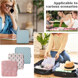 KALIONE - 3 soportes para almohadilla de período, bolsa de período, bolsa de almacenamiento de servilletas sanitarias, bolsas de almohadillas para orejas sanitarias, kit de primer período para
