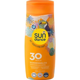 SUNDANCE Sonnenschutz Sonnenlotion LSF 30 mit tropischem Duft, UVA/UVB Schutz, ohne Octocrylene, 200 ml (Limited Edition)