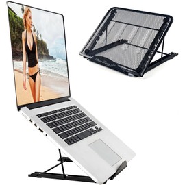 BauTangLe Laptop-Stand-Adjustable-Holder-Portable-Riser-for-Macbook-Desk, Upgraded Sturdy Laptop(10"-15.6") Stand, for i(Mac) / Laptop/Notebook/Tablet/Smartphone