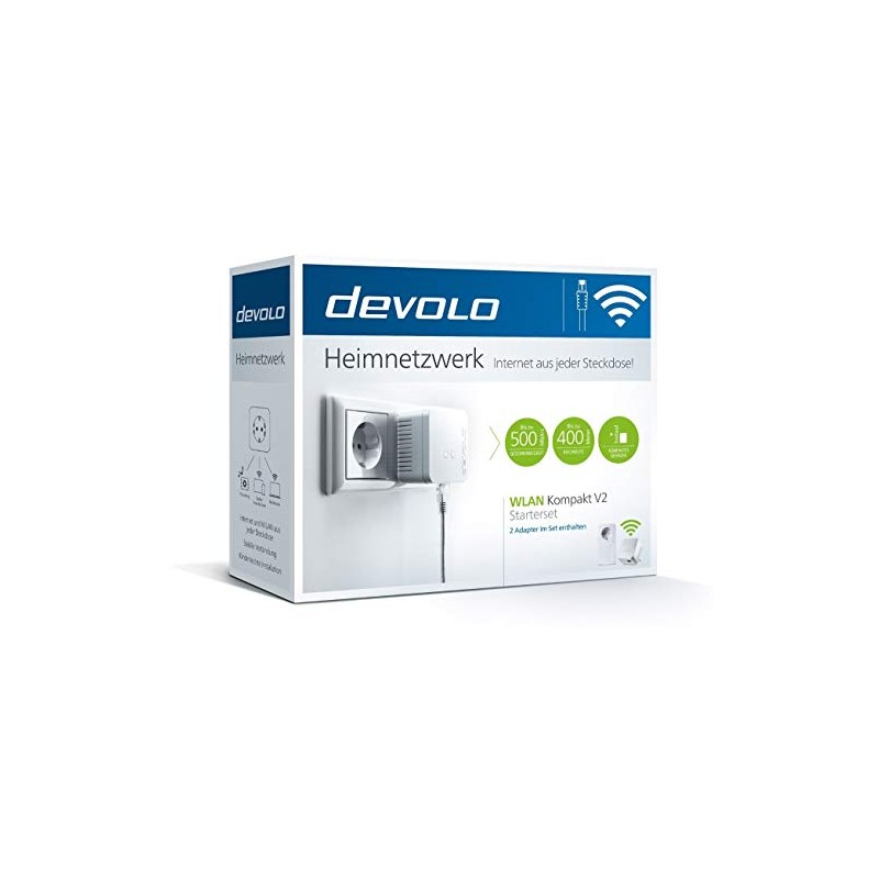Devolo WLAN Compact V2 Starter Set up to 500 Mbit/s