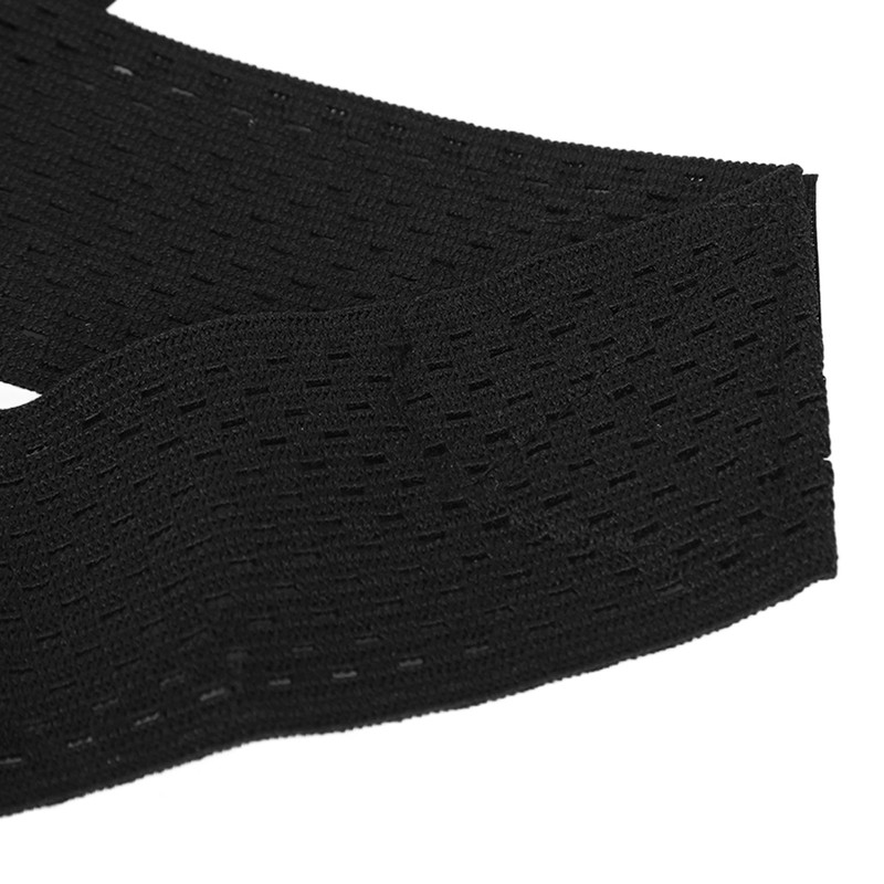 7611 Sports Kneepad Black Breathable Knee Compression Sleeve Adjustable Compression