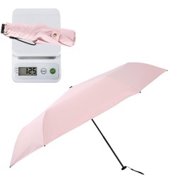 PAFHL Parasol, Ultra Lightweight, Folding Umbrella, 4.5 oz (117 g-135 g), 6 Ribs, UV Protection, 100% Light Blocking, Parasol Parasol, Rain Umbrella, Women's, Portable, Convenient, Sun or Rain,
