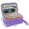 YFZYT 4 Layers Colouring Pencils Pencil Case, PU Pencil Bag,