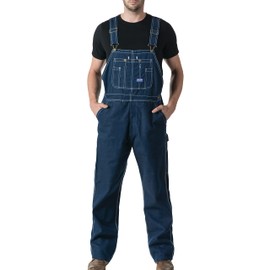 Liberty Men's Big & Tall Bib Overall, Rigid Denim, 34x32
