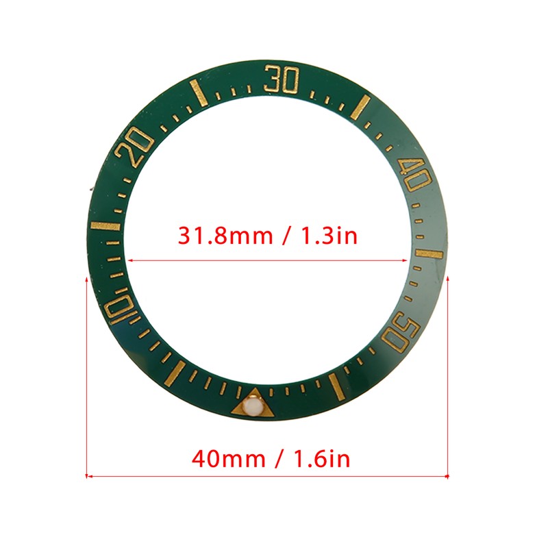Watch Bezel Insert 40mm Ceramic Watch Bezel Ring Repair Replacement