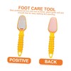 Healeved 2pcs Stainless Steel Pedicure File for Dead Skin and