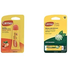 2 Pack Balsamo Hidratante para Labios Original Tubo sabor Fresa 10 gr + Balsamo Hidratante Daily Care WinterGreen 4.25 gr
