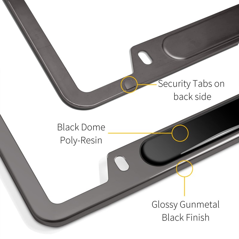 iPick Image Made for Ford Super-Duty Black Insert Gunmetal Chrome