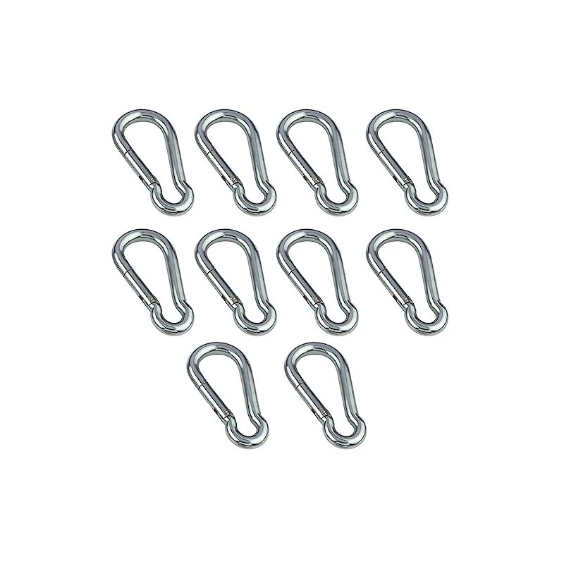 HAMBURGER TAUWERK-FABRIK EST. 1901 Stainless Steel Carabiner Hooks 6 x
