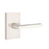 Emtek Privacy Set, Modern Rectangular Rosette, Helios Lever, Satin Nickel,