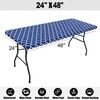 Smiry - Mantel rectangular para mesa de pícnic, impermeable, elástico,