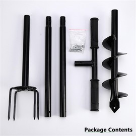 Compost Stirring Tool 45.6 inch Compost Turning Tool Outdoor Manual Composting Bar Compost Turner Aerator Accessories Turner and Mixing Tool for Outdoor