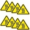 Pack of 8 Warning Stickers 6 x 5 cm Heat