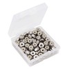 binifiMux 100pcs 6-32 304 Stainless Steel Nylon Inserted Lock Nut,