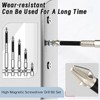 High-Magnetic Screwdriver Drill Bit Set, 6PCS Magnetic Drill Bits,Anti-Slip Screw