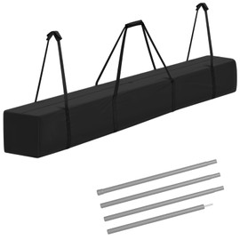 Aidetech Tent Pole Bag for Party Tent, 600D Oxford Fabric Portable Camping Storage Bag- 83x12x12 in, Black