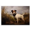 Stupell Industries Jack Russell Terrier Landscape Wall Plaque Art Design