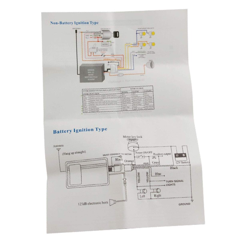 Lextek Alarm Motorcycle with Immobiliser and Remote Start (ALM017) FROM