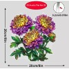 Unbranded Suncatcher Acrylic Purple Chrysanthemum Suncatcher - Garden Suncatcher (8"X8")