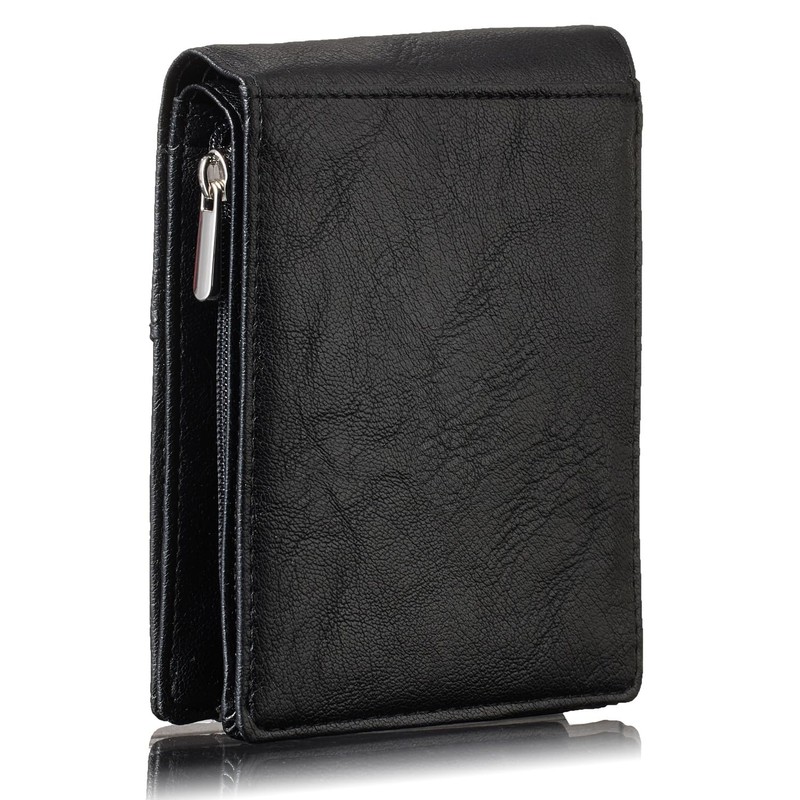 JIL GORDON Men's Bi-Fold Wallet, Popular, Large Capacity, Ultra Lightweight,