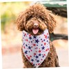 Levemolo 3PCS Seasonal Dog Bandanas Adjustable Star Pattern Bibs for