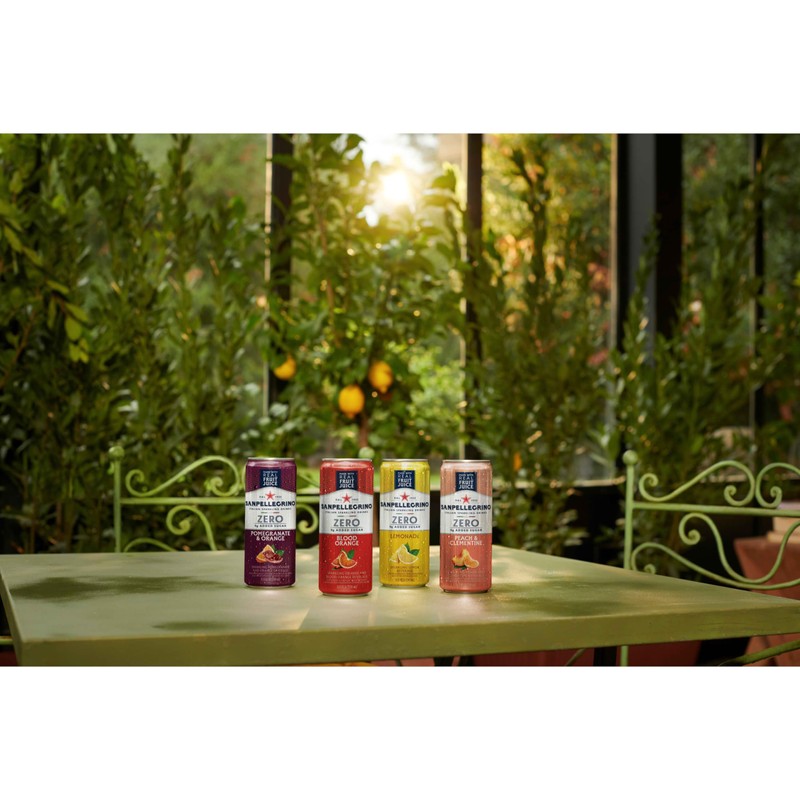Sanpellegrino Zero Grams Added Sugar Italian Sparkling Drinks Blood Orange,