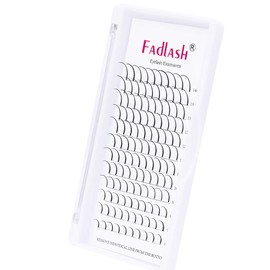 FADLASH Spike Lash Extensions Mixed Tray Premade Spikes Eyelash Extensions Single Super Thick Eyelash Spikes Individual Lashes Fairy Eyelashes (C Curl, 8-14mm)