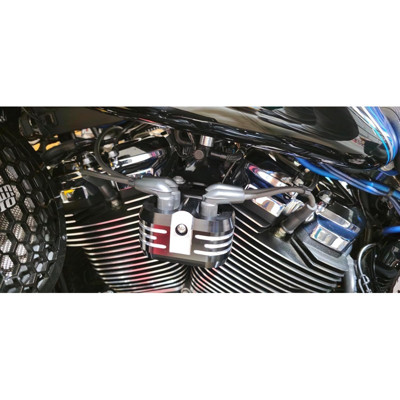 TDZ Black Ignition Coil Cover for Harley 2018-2025 M8 Touring/Softail