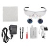 3.5X Dental Magnifier Adjustable Dentist Surgical Loupes with LED Headlight
