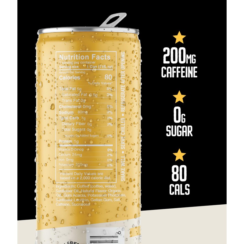 Loco Coffee Vanilla Latte 11 Ounce Can, 12 Count |