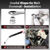 BILITOOLS 15-Piece Universal Serpentine Belt Tool Set, Ratcheting Serpentine Belt